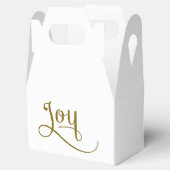 Joy Script Gold Glitter Bedankdoosjes (Geopend)