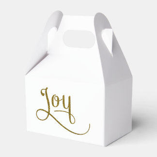 Joy Script Gold Glitter Bedankdoosjes