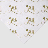 Joy Script Gold Glitter Tissuepapier (Detail)