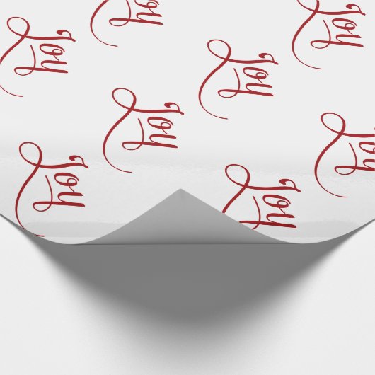 Joy Script Red Cadeaupapier (Hoek)