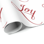 Joy Script Red Cadeaupapier (Rol Hoek)