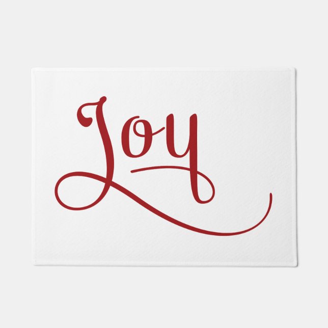 Joy Script Red Deurmat (Voorkant)