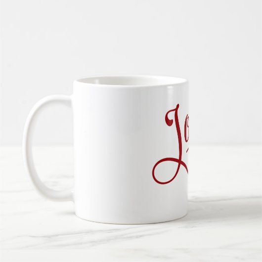 Joy Script Red Koffiemok (Links)