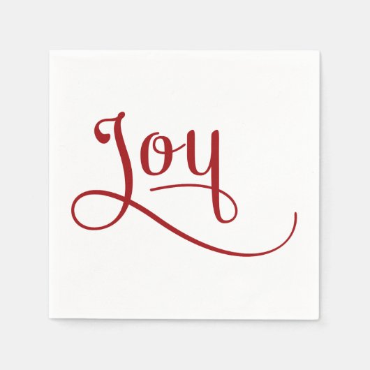 Joy Script Red Servet (Voorkant)