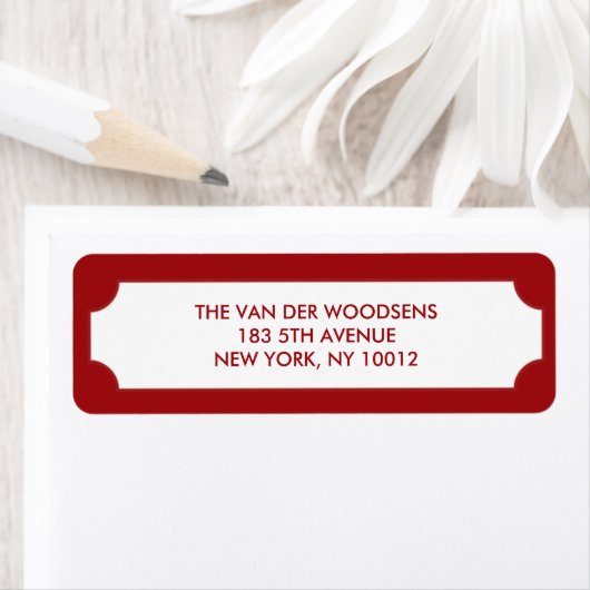 Joy Script Red Solid Etiket (Insitu)