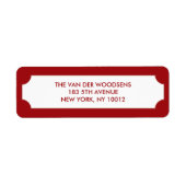 Joy Script Red Solid Etiket (Voorkant)