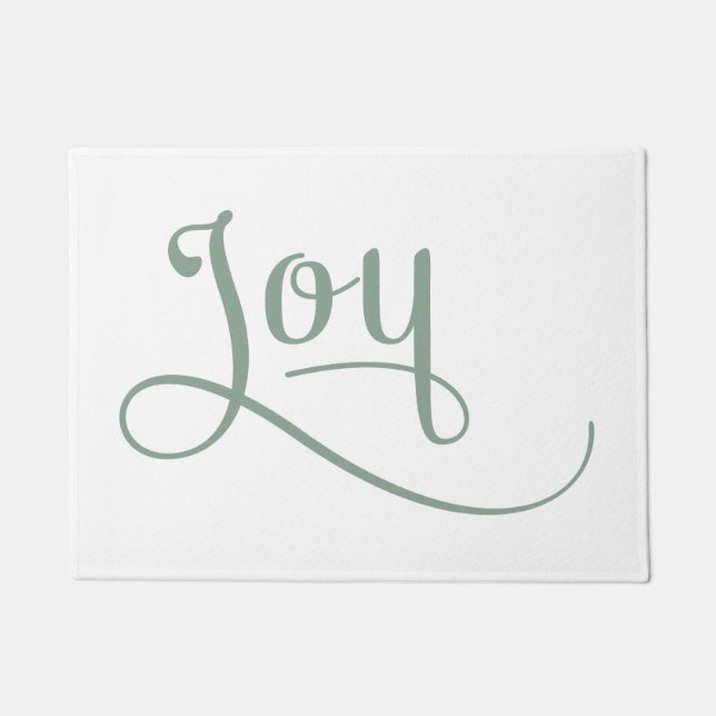 Joy Script Sage Deurmat (Voorkant)