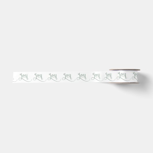 Joy Script Sage Satijnen Lint (Voorkant)