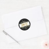 JOY - Shimmering Gold - Gepersonaliseerd Ronde Sticker (Envelop)