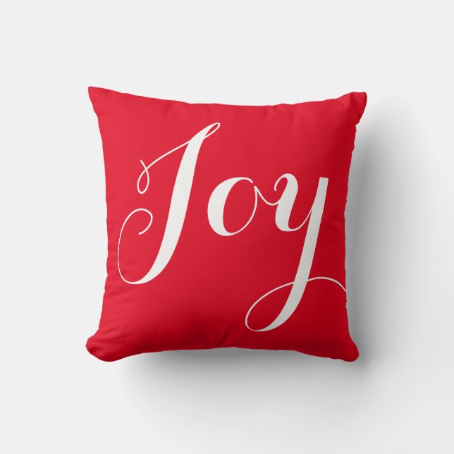 "Joy" Sierkussen voor kerstmis en feestdag (Voorkant)