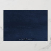 Joy Simple Modern Gold Script Holiday Card Folie Feestdagenkaart (Achterkant)