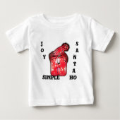 Joy Simple Santa Hohoho T-Shirt (Voorkant)