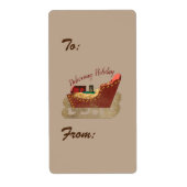 Joy Sleigh Cadeaus Etiket (Voorkant)