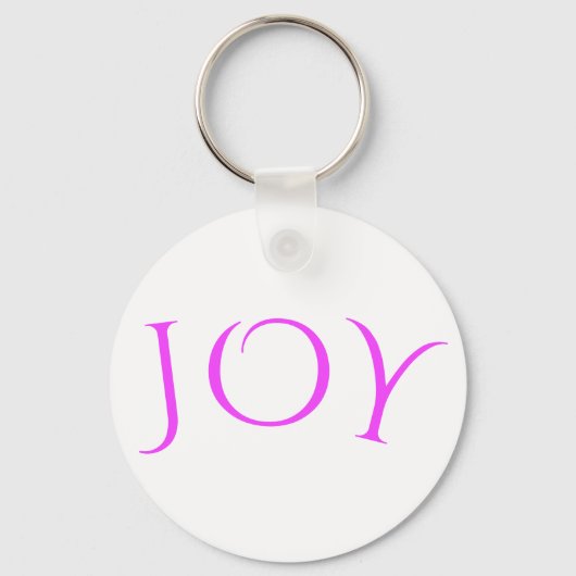 Joy Sleutelhanger - Aangepaste tekst, lettertype, (Voorkant)