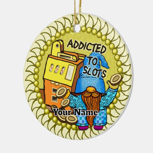 Joy slots gnome keramisch ornament (Links)