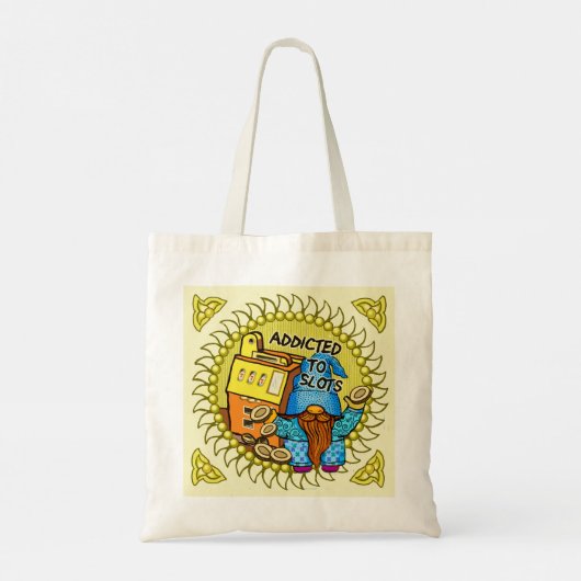 Joy slots gnome tote bag (Achterkant)