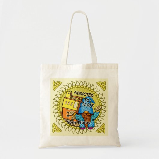 Joy slots gnome tote bag (Voorkant)