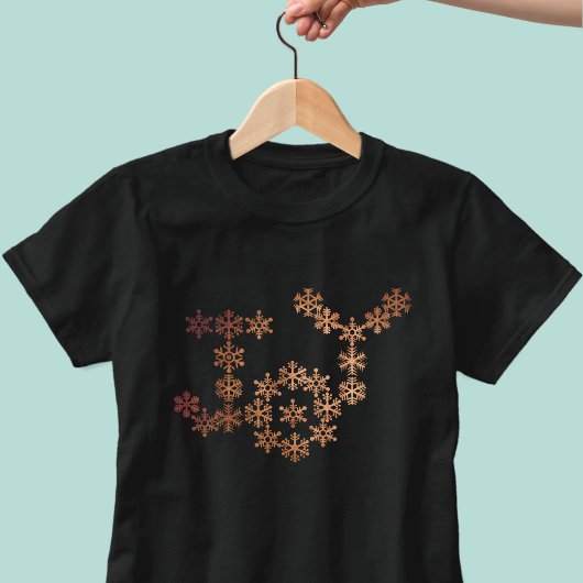 Joy Snowflake Kerstvakantie Feestelijke T-Shirt