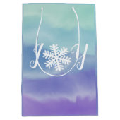 Joy Snowflake Medium Cadeauzakje (Voorkant)