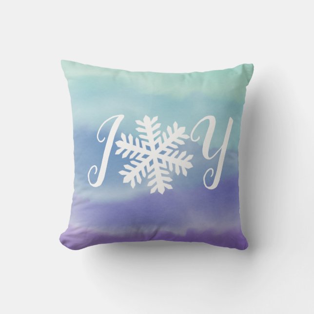 Joy Snowflake Sierkussen (Voorkant)