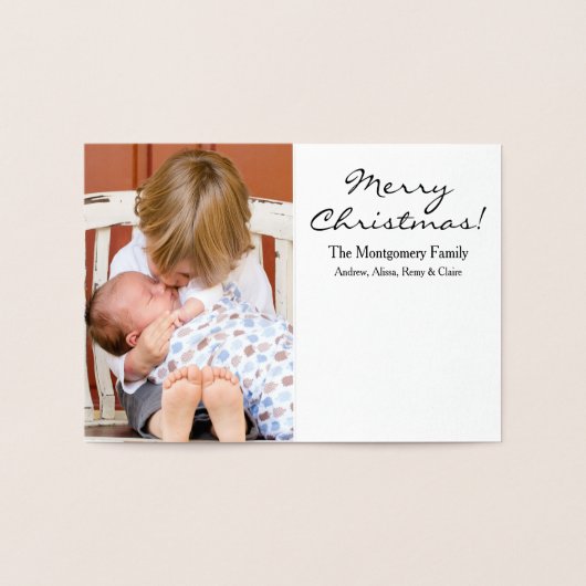 Joy Snowflakes en rendieren Folie Kaarten (Binnen)