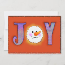 Joy Snowman Feestdagenkaart