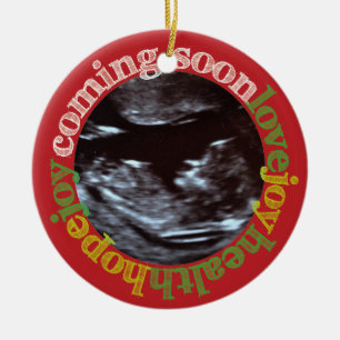 Joy! Sonogram First Kerstkerstkeepomwille Ornament