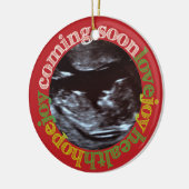 Joy! Sonogram First Kerstkerstkeepomwille Ornament (Links)