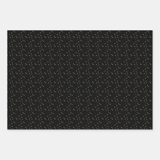 Joy & Sparkle - 3-pack in zwart omslagpapier Sh Inpakpapier Vel (Voorkant 2)