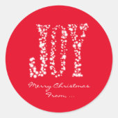 JOY Sparkle Lights kerstfeestdag Sticker (Voorkant)