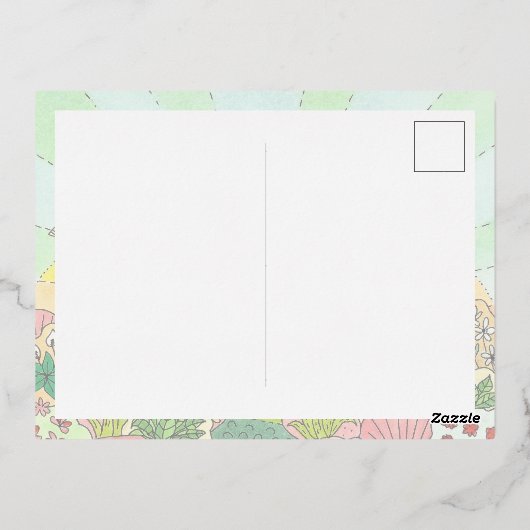 Joy Squirrel niet traditioneel Folie Feestdagen Briefkaart (Achterkant)