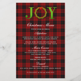 JOY TARTAN CHRISTMAS WREATH | HET MENU CHRISTMAS