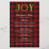 JOY TARTAN CHRISTMAS WREATH | HET MENU CHRISTMAS (Voorkant)