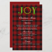 JOY TARTAN CHRISTMAS WREATH | HET MENU CHRISTMAS (Voorkant / Achterkant)