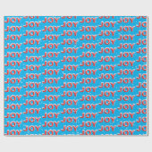 JOY-tekst met sneeuwvlokken op de achtergrond van  Cadeaupapier (Vlak)