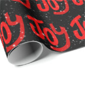 Joy Text met Snowflakes Cadeaupapier (Rol Hoek)