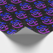 Joy Text met Snowflakes Cadeaupapier (Hoek)