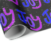 Joy Text met Snowflakes Cadeaupapier (Rol Hoek)