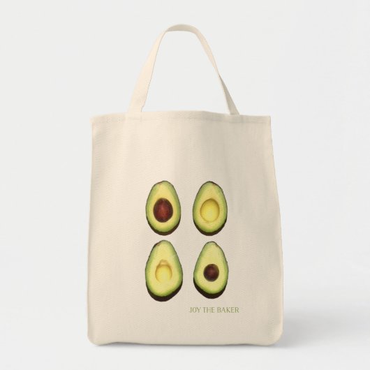 Joy the Baker Avocado Grocery Tas (Voorkant)