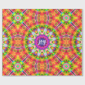 Joy to All & Happy Colors Holiday Energy Cadeaupapier (Vlak)