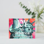 Joy to America Harris Walz Briefkaart (Staand voorkant)