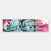 Joy to America Harris Walz Bumpersticker (Voorkant)