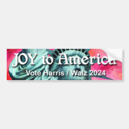 Joy to America Harris Walz Bumpersticker