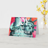 Joy to America Harris Walz Kaart (Gele Bloem)