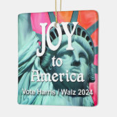 Joy to America Harris Walz Keramisch Ornament (Links)