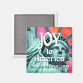 Joy to America Harris Walz Magneet (Voorkant / Achterkant)