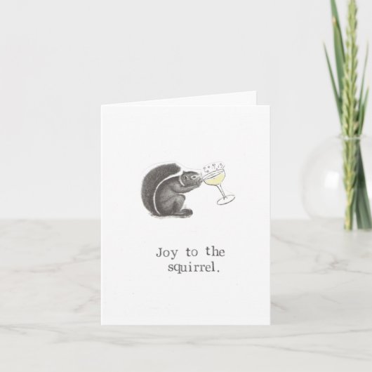 Joy To The Squirrel Kaart (Voorkant)