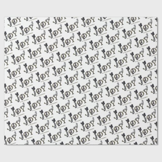 Joy to the Squirrels Holiday Cadeaupapier (Vlak)