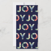 Joy to the World 1 foto Moderne kerst Kaart (Achterkant)