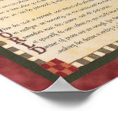 "Joy to the World" Acrostic Poem Canvas afdrukken Poster (Hoek)